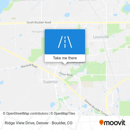 Ridge View Drive map