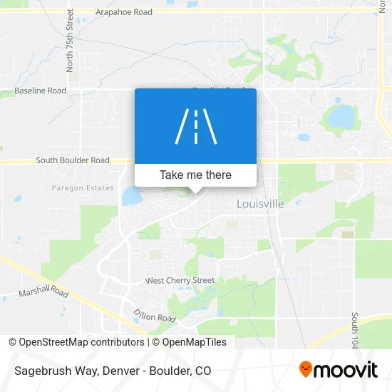 Sagebrush Way map