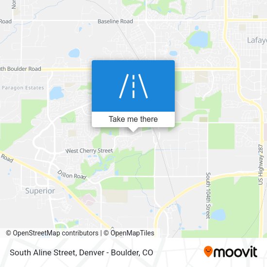 Mapa de South Aline Street