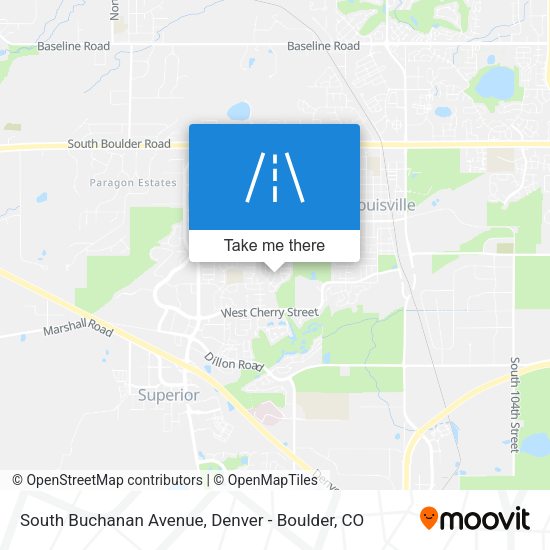 South Buchanan Avenue map