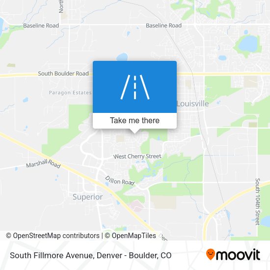 Mapa de South Fillmore Avenue
