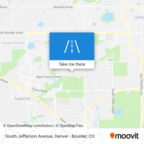 Mapa de South Jefferson Avenue