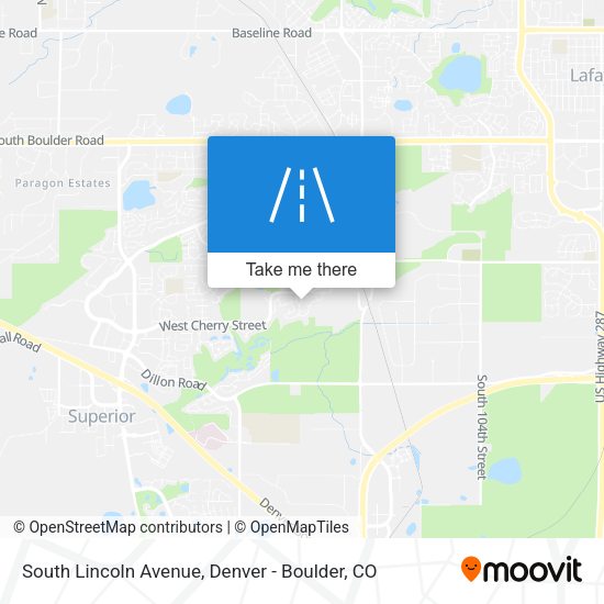 South Lincoln Avenue map