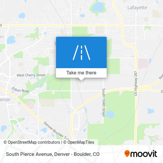 South Pierce Avenue map