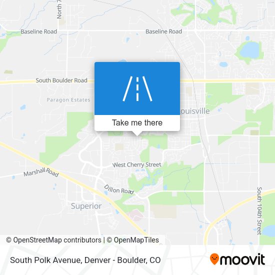 Mapa de South Polk Avenue