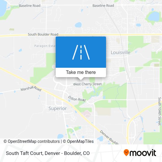 South Taft Court map