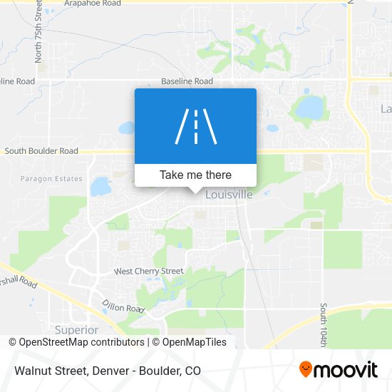 Walnut Street map