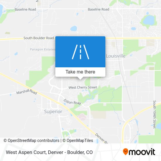 West Aspen Court map