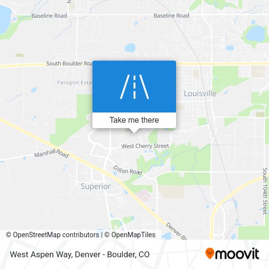 Mapa de West Aspen Way
