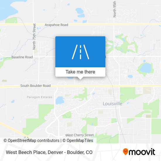 West Beech Place map