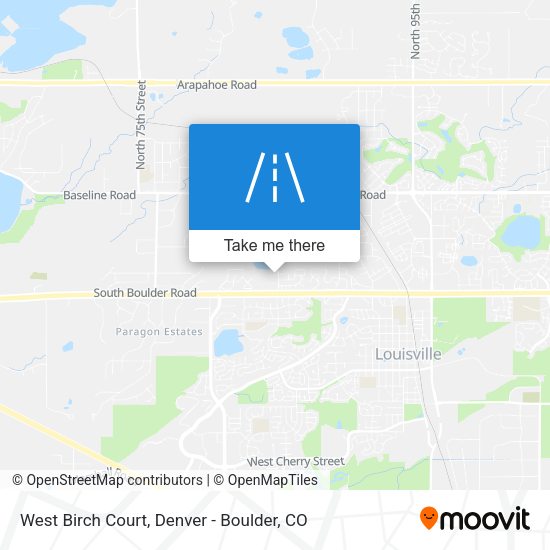 West Birch Court map