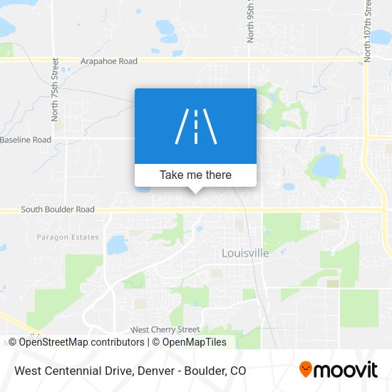 West Centennial Drive map