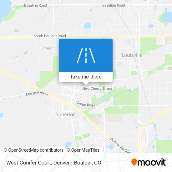 West Conifer Court map