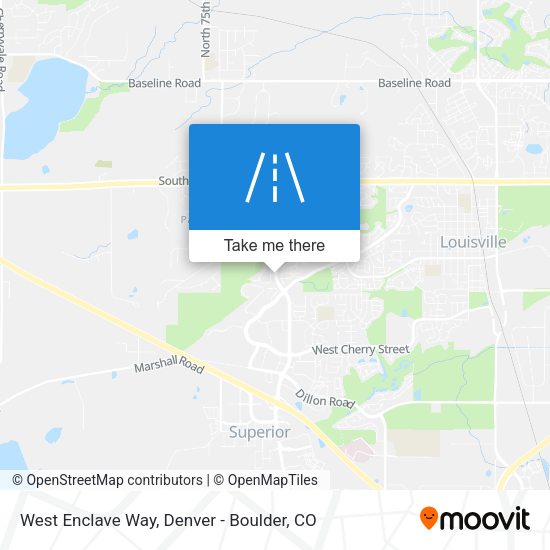 Mapa de West Enclave Way