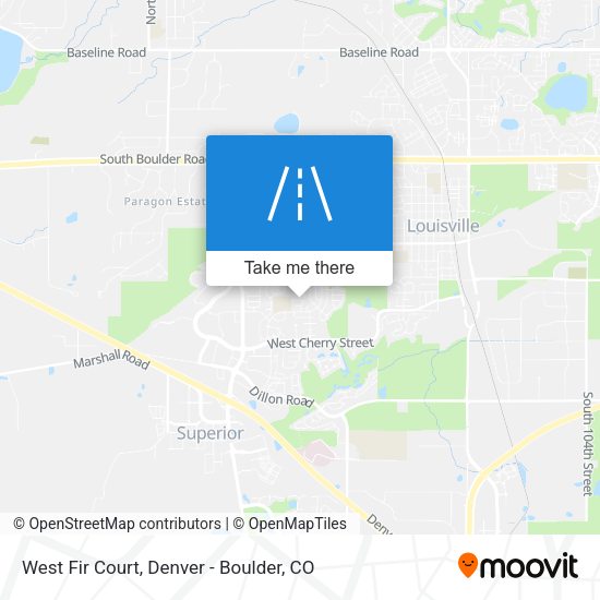 West Fir Court map