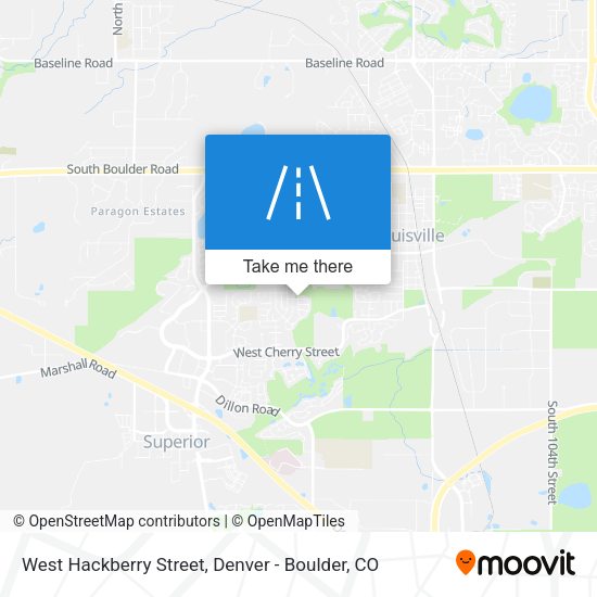 Mapa de West Hackberry Street