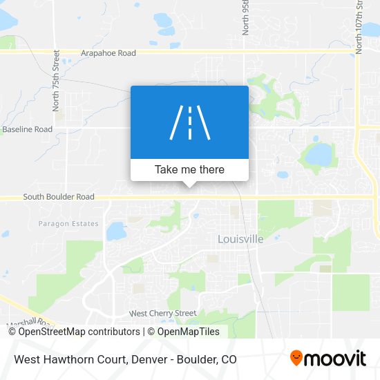 West Hawthorn Court map