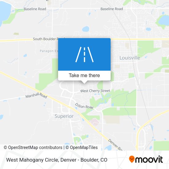 West Mahogany Circle map