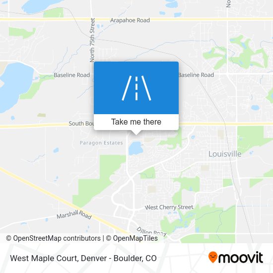 West Maple Court map