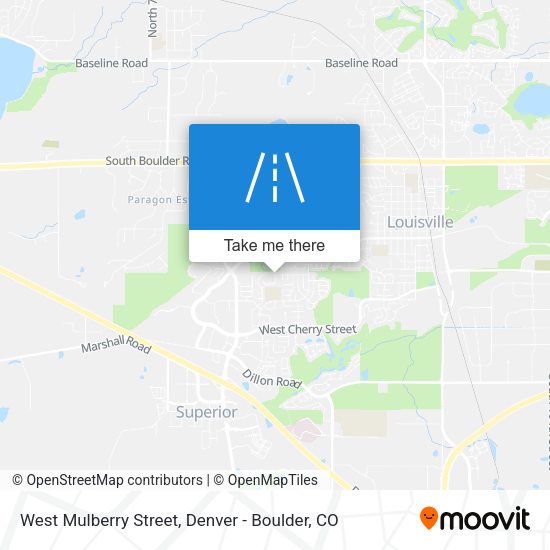 West Mulberry Street map