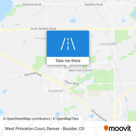 West Princeton Court map