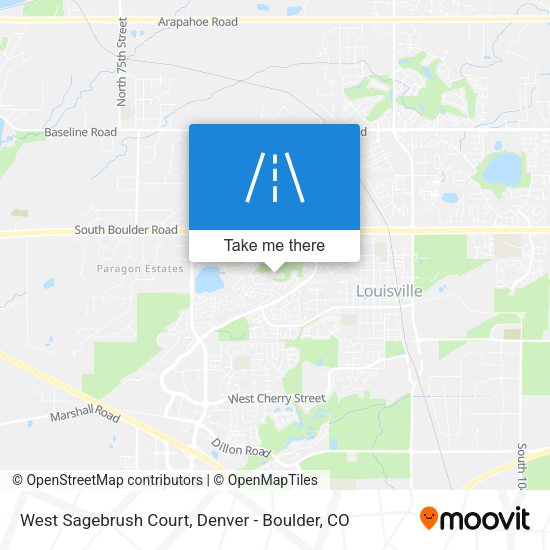 West Sagebrush Court map