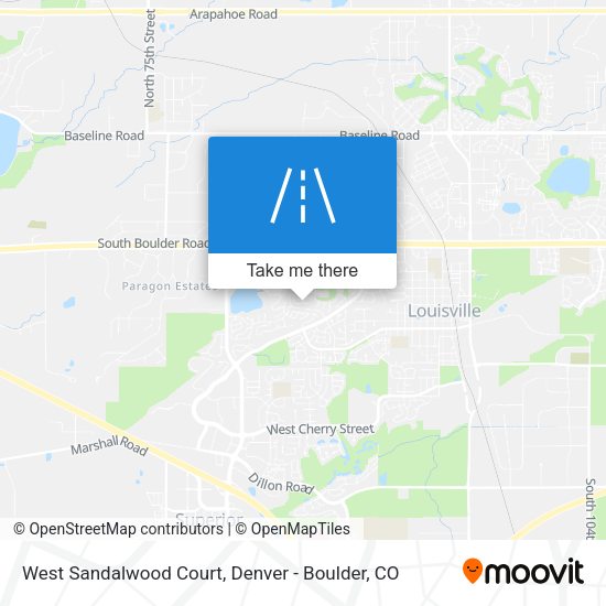 West Sandalwood Court map