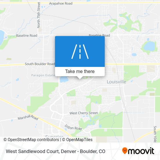 Mapa de West Sandlewood Court