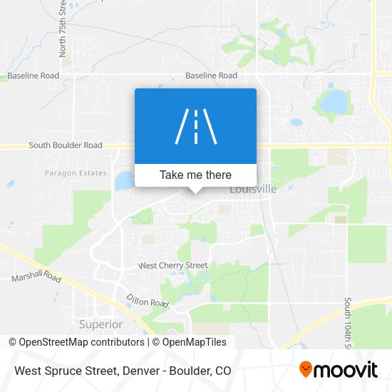 West Spruce Street map