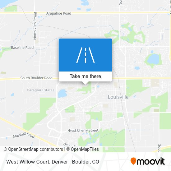 West Willow Court map