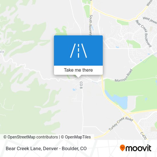 Mapa de Bear Creek Lane