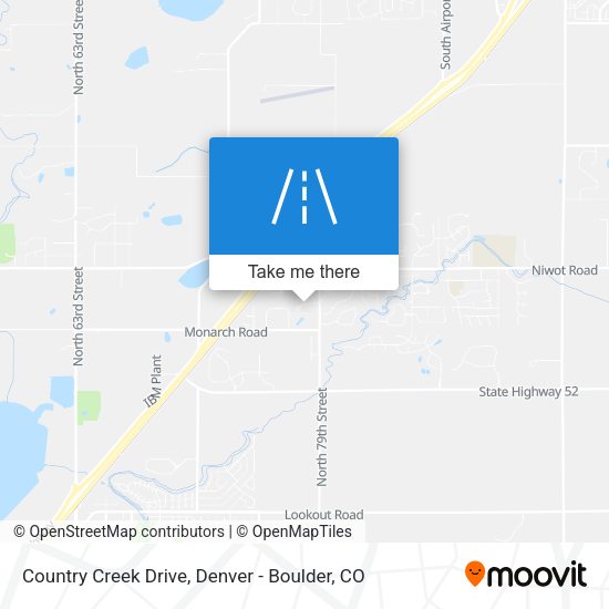 Country Creek Drive map