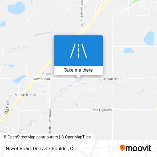 Mapa de Niwot Road