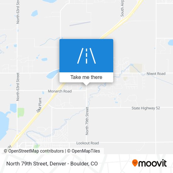 North 79th Street map