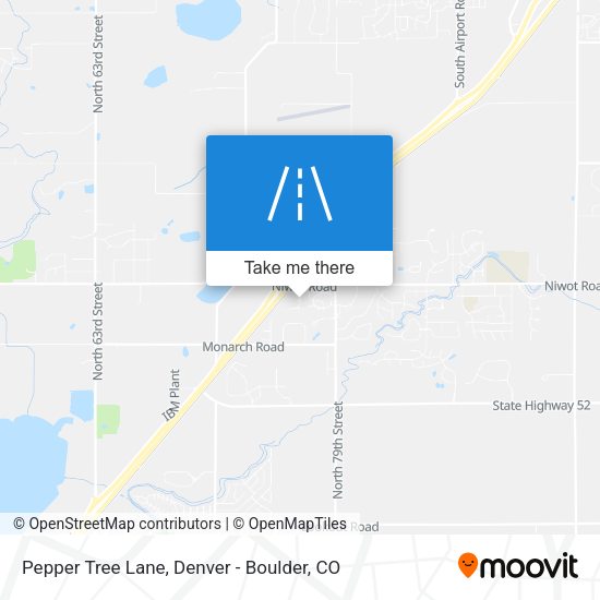 Pepper Tree Lane map
