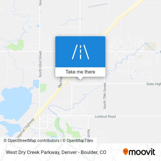 Mapa de West Dry Creek Parkway
