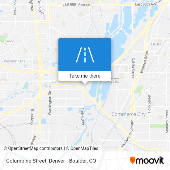 Mapa de Columbine Street