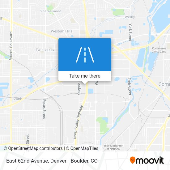 Mapa de East 62nd Avenue