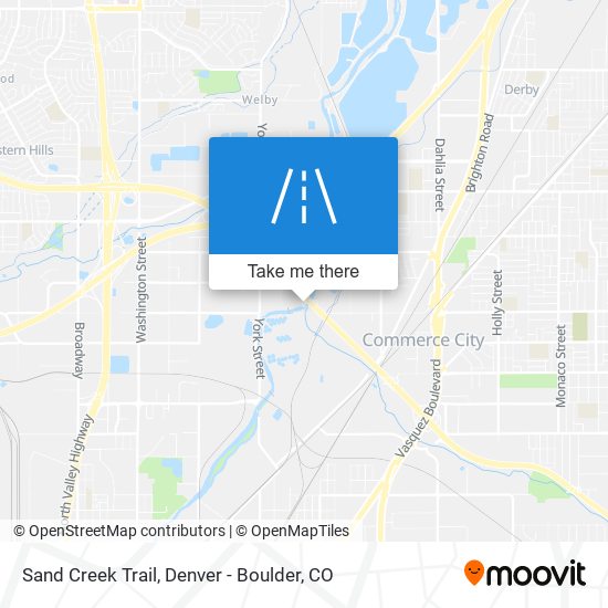 Mapa de Sand Creek Trail