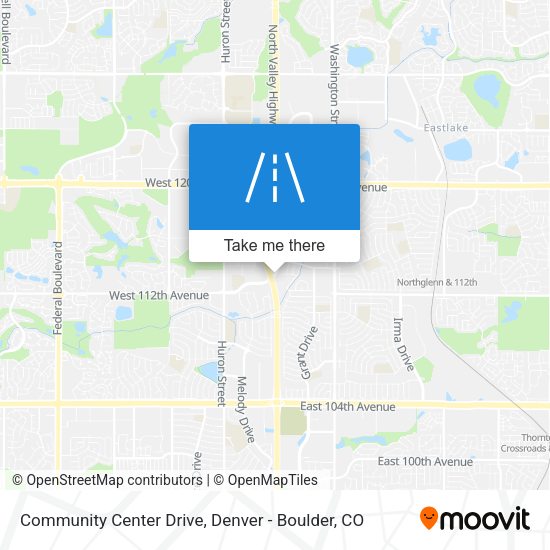 Community Center Drive map
