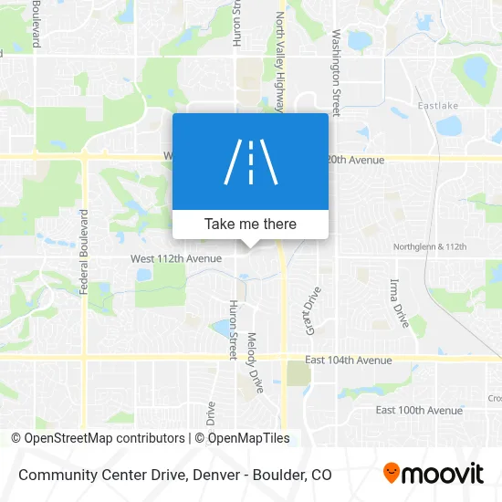 Community Center Drive map
