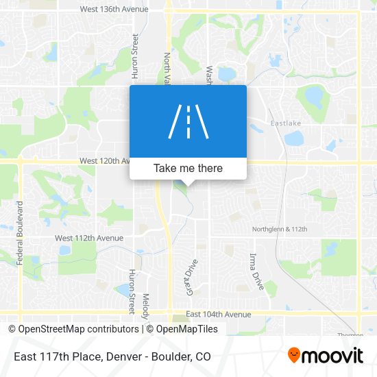 Mapa de East 117th Place