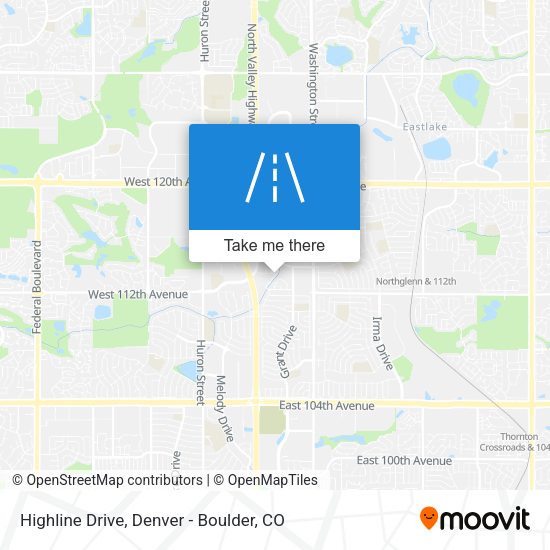 Mapa de Highline Drive