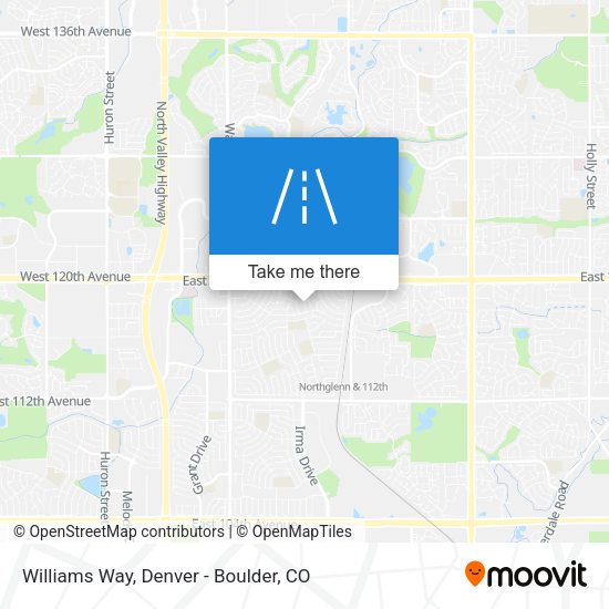 Williams Way map