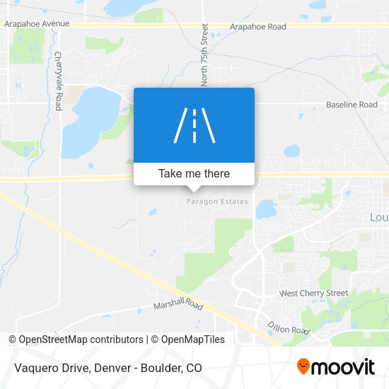 Vaquero Drive map