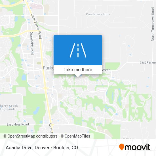Acadia Drive map