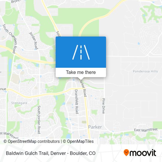 Baldwin Gulch Trail map