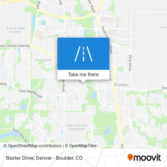 Mapa de Baxter Drive