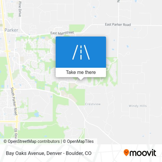 Bay Oaks Avenue map