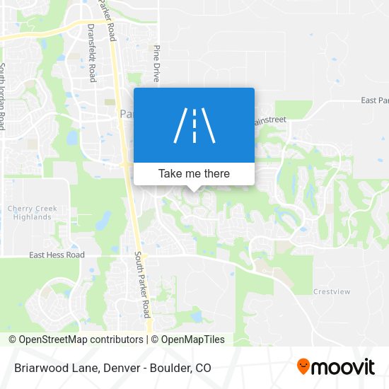 Briarwood Lane map